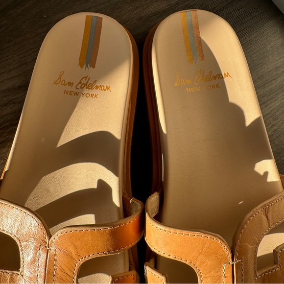 Sophisticated Sam Edelman Caramel Brown Sandals - Size 10 - Picture 4 of 5